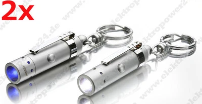 2xLed Lenser Fotones de Bombeo V8 Azul 7562 Linterna Zweibrüder - Imagen 1 de 4