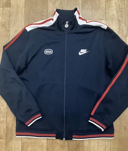 Sudadera Nike Para Hombre Azul Marino Rojo Blanco a Rayas con Cremallera Mangas Largas Mediana 109 - Imagen 1 de 12
