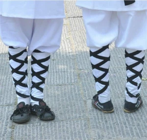 Shaolin Kung fu Monk Training Hand Arm Leg Ankle Wraps Wristband Legging Suit - Picture 1 of 5