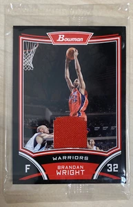 BRANDAN WRIGHT - 2008-09 BOWMAN RELIQUIE AL DETTAGLIO #BSRBW - GOLDEN STATE WARRIORS - Foto 1 di 2