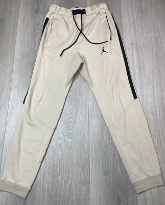 Nike Air Jordan Pants Men Small Tan Statement Fleece Slim Sweatpant Jogger Sport - Image 1 of 4