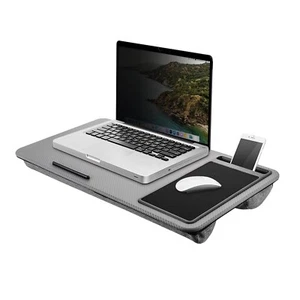Portable Laptop Table Computer Stand Lap Desk Sofa Bed Tray Notebook Grey - Picture 1 of 5