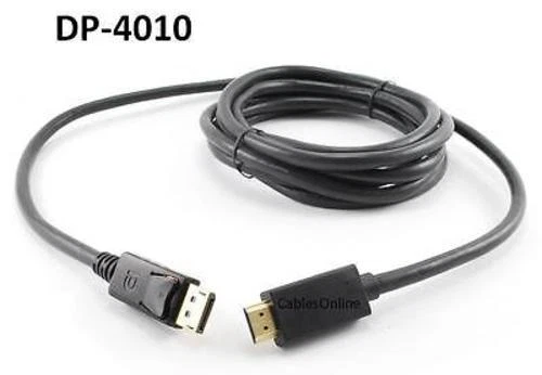 10ft DisplayPort Male to HDMI Male 28AWG Adapter Cable, CablesOnline DP-4010 - Image 1 of 3