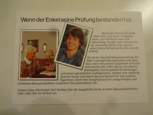 Werbepostkarte von 1986 der Alte Leipziger Bausparkasse AG Oberursel. - Bild 1 von 2