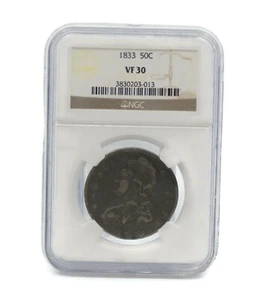 1833 50C Capped Bust Half Dollar NGC VF30 - Picture 1 of 1