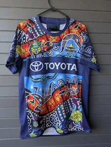 North Queensland Cowboys 2018 ISC NRL Rugby Indigenous Jersey Mens S - Bild 1 von 3
