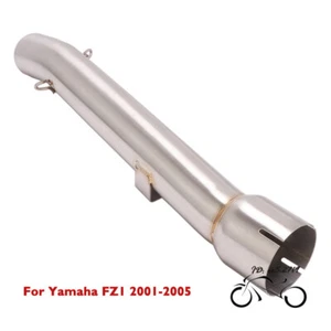 Silenciador de tubo de escape de enlace medio 51 mm para Yamaha FZ1 Fazer FZS1000 2001-05 - Imagen 1 de 7