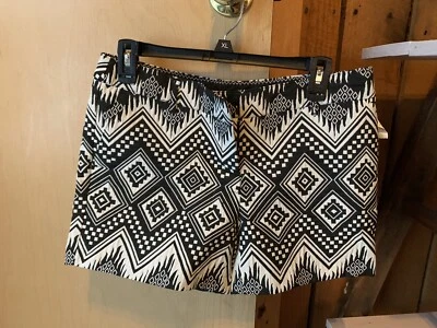 Black And White Aztec Print Shorts - Image 1 of 3