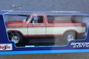 1979 ford F-150 2 TONE BROWN PICK UP DIE CAST MODEL 1/18" SCALE LIMITED EDITION - Picture 1 of 6