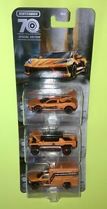 Matchbox 70 Years Spec. Ed. Moving Parts 2020 Chevy CORVETTE, HUMMER & AMBULANCE