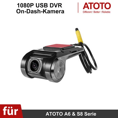 1080P USB DVR On-Dash Recording Video 156° Camera 64 GB Per ATOTO A5/A6/S8 Serie - Image 1 of 4