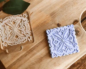 Arte, Modello, Tradizionale - Timbro a rilievo per biscotti, decorazione torte, - Goffrature - Foto 1 di 6