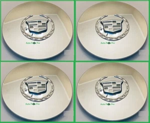 4pcs. 2003-2006 CADILLAC ESCALADE ESV EXT Chrome Wheel Hub Center Caps SET NEW - Picture 1 of 3