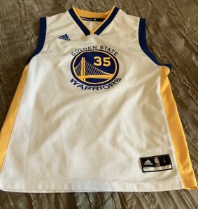 Maglia KEVIN DURANT Golden State WARRIORS ADIDAS Youth GRANDE bianca NBA - Foto 1 di 6