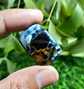 Natürliches Kissen Pietersit Edelstein 30,00 kt Heilcabochon 30 x 20 x 5,5 mm - Bild 1 von 8