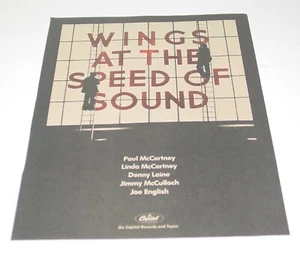 Paul McCartney Vintage Album AD Advert 1976 Wings at the Speed of Sound Beatles - Picture 1 of 1