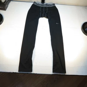 NIKE PRO COMBAT TIGHT LEGGING PANTS Boys XL Black - Picture 1 of 4