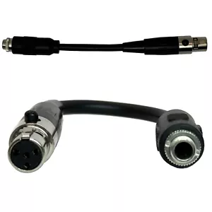 Adaptador de micrófono de solapa para conector de 3,5 mm Sennheiser a Shure 4 pines Mini XLR Tx - Imagen 1 de 16