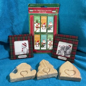 Assortimento natalizio - ornamenti, artigianato in legno, matite - Foto 1 di 11