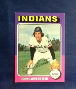 1975 #424 Topps John Lowenstein Indians NR-MT Baseball Free Shipping - Picture 1 of 2