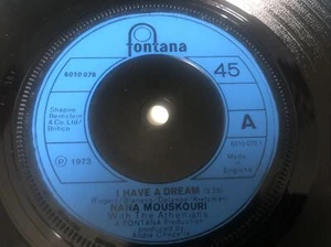 Nana Mouskouri - I Have A Dream 7" Vinyl Single Record - Picture 1 of 6