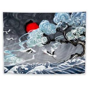 Japanese Painting Tapestry Art Wall Hanging Sofa Table Bed Cover Poster - Picture 1 of 9