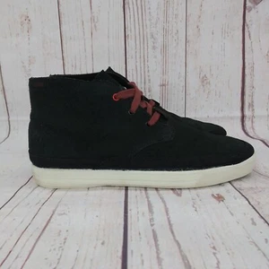Chrome Mid Top Sneakers Mens Sz 9.5 Black Suede Off White Shoes - Picture 1 of 10