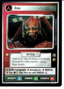 STAR TREK CCG THE MOTION PICTURES RARE CARD KRASE - Picture 1 of 1