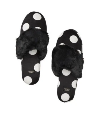 Тапочки Victoria's Secret фирменные атласные в горошек 7-8 - Изображение 1 из 4