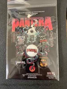 PANTERA SNAKE 5 BUTTON BADGE SET OFFICIALLY LICENSED BUTTON BADGES - Imagen 1 de 6