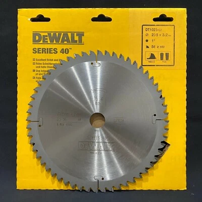 Dewalt DT1028 Series 40 235mm x 1" 56T TCT Circular Saw Blade Wood & Alu TCG - Image 1 of 4