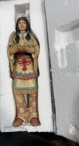 Jim Shore 4047827 Woodland Welcome Fall/Thanksgiving Native American W/Box - Picture 1 of 2