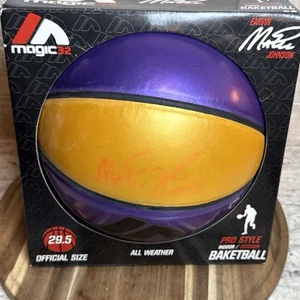 Magic 32 Basketball Magic Johnson Autographed Basketball - Picture 1 of 10