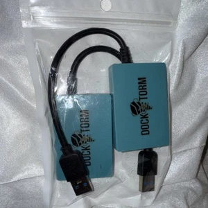 2 DOCK-STORM USB 4-Port Extender Blue Dock Hub New In Package - Picture 1 of 4