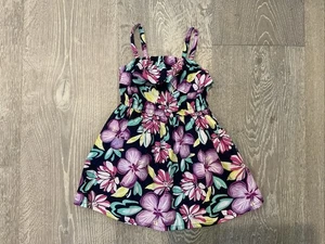 Gymboree Kleid Mädchen Größe 4T Spaghettiträger Blumenmuster Empire-Taille - Bild 1 von 6