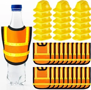 Layhit 40 Pcs Miniature Construction Party Decorations include 20 Mini Safety - Picture 1 of 8
