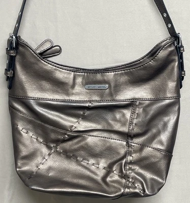 Jacklyn Smith Bronce Hobo Bolso de Hombro Bolso Cartera Bolso de Mano Detalle de Puntada Grande Foto 1 de 4