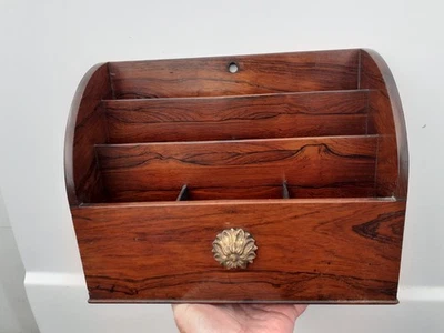 A Fine Quality Regency Solid Rosewood Letter Rack c1830 - Image 1 of 4