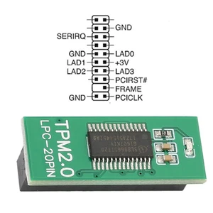 TPM 2.0 Encryption Security Module 20pin Strong Encryption TPM Processor Gre NEW - Afbeelding 1 van 12