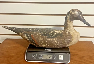 DE COLECCIÓN SEÑUELO DE PATO PINTAIL DRAKE CALIFORNIA JOSEPH BABE ESTILO STUBINGER RARO Foto 1 de 4