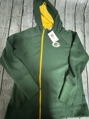 Sudadera con capucha para mujer Nike Green Bay Packers asimétrica cremallera completa XL X-Large nueva con etiquetas Foto 1 de 4
