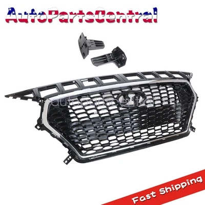 For Hyundai Elantra GT 2018-2020 Front Upper Radiator Grille Black 86350G3000 - Image 1 of 4
