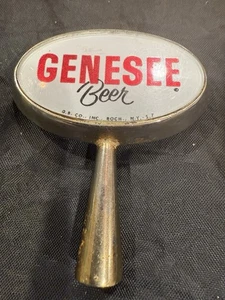 Genesee Beer Tap Handle  .  gold Tone.. Rochester , Ny 3.25”x3.75” - Picture 1 of 3