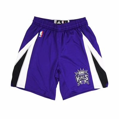 2016-17 Sacramento Kings NBA Adidas Authentic On-Court Rev 30 Purple Game Shorts - Image 1 of 4