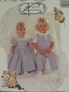 Precious McCALLS 8185 Toddlers Dress Lined Vest Shirt & Pants PATTERN 2-3-4 UC - Picture 1 of 3