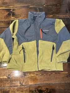 Columbia Youth Boys Steens Mountain Overlay Green Fleece Sz 8 - Picture 1 of 7