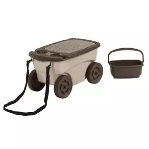 Portable 12.25 In. X 13 In. Plastic Garden Scooter - Picture 1 of 12