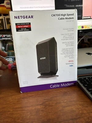 NETGEAR CM700 High Speed Cable Modem CM700-100NAS 1.4Gbps DOCSIS 3.0 Foto 1 de 4