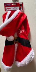 Hundekostüm Weihnachtsumzug 1 tlg. Weihnachtsmann Anzug mittelleicht Neu mit Etikett - Bild 1 von 6