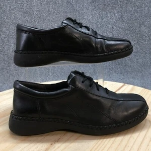 Dr Scholls Shoes Womens 10 W Sonya Oxford Lace Up Comfort 26187-6 Black Leather - Picture 1 of 15